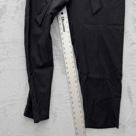 IRO Black 100% Wool Paxi Paperbag Tie Waist Trousers Pants Sz EUR 42 (34W) 0113 - Picture 12 of 14